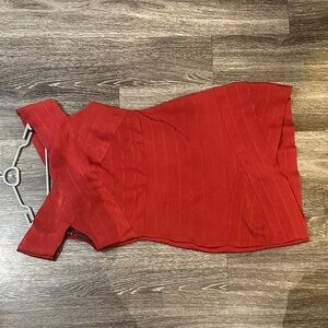 Elegant Red Women's bandage Dress